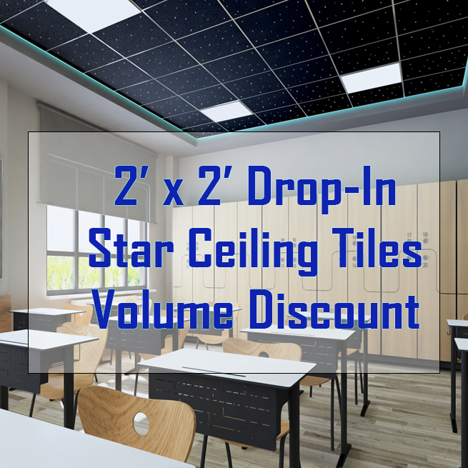 2x2 Drop-In All Star Ceiling Panel - VOLUME DISCOUNT